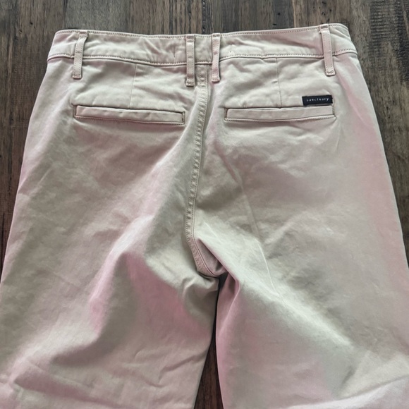 EUC Sanctuary Standard Surplus Wide Leg Crop Chino Frayed Hem Size 26 Khaki tan - Picture 6 of 10